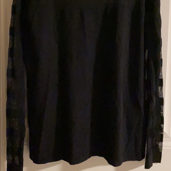 Black sweater with sheer paneling - Picture 5 of 8